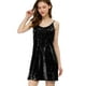 thumbnail image 1 of Mini Vestidos De Lentejuelas Disfraces De Halloween PaMujer Negro M, 1 of 6