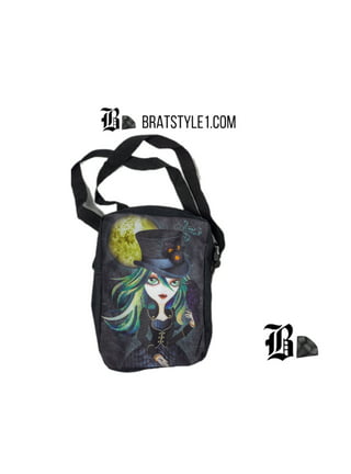 Goth Messenger Bag Gothic Crossbody Bag Halloween Travel 
