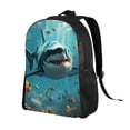 thumbnail image 2 of Fotbe Realistic Ocean Shark Mochila de Viaje para Laptop, Mochila Ejecutiva Delgada y Resistente 15.6", 2 of 8