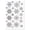 Silver Snowflake, variant on Current Snowflake Vinyl Clings- Set of 32 Reusable Christmas Holiday Clings for Windows and Doors