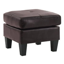 Glory Furniture Newbury Ottoman in Dark Brown Color