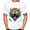 White, variant on Big and Tall Shirts for Men Male's T Shirt Round Neck Short Sleeve Cool Animal Printing Street Art Sports Shirt Men Tees Men's Workout Shirts Night for Sleepwear T Casual Night Mens Casual L