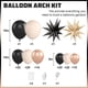 thumbnail image 2 of Kit de arco para globos BTZO negro, dorado y blanco arenoso con lámina en forma de estrella, 2 of 8