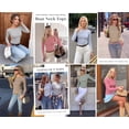 thumbnail image 5 of PRETTYGARDEN Long Sleeve Striped Shirts for Women Soft Ribbed Knit ,Y2k Tshirt,Slim Fit Layering,Cute Tops,Basic Tee,Business Casual Outfits,Spring Fall Trendy Clothes, 5 of 10