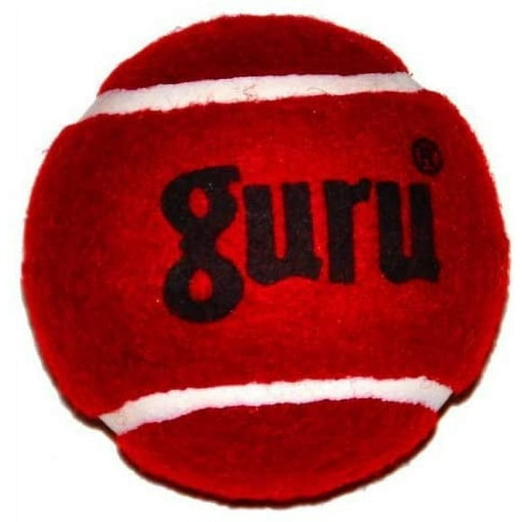Guru Hard Cricket Tennis Ball (Pack of 6 Red Balls)