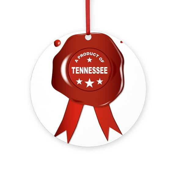 CafePress - A Product Of Tennessee -  Round Wood Ornament 4"