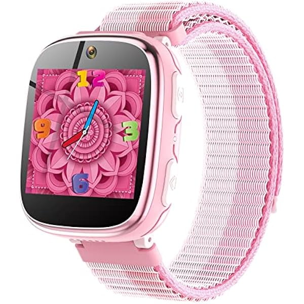 wonima11 Kids Games Smart Watch for Boys & Girls - 15 Games, 8 Audio Stories Camera, Music Player, Video, Pedometer Alarm, Flashlight Educational Birthday Age 4-12 (Purple)