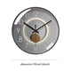 thumbnail image 2 of Reloj de cuarzo Reloj de pared silencioso de lujo ligero de moda Reloj digital circular simple 25 cm / 30 cm / 35 cm, 2 of 4