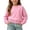Pink, variant on KyCheLot Boys' Girls' Knitted Sweaters Solid Color Crew Neck Long Sleeve Pullover Sweaters Comfy Everyday Tops