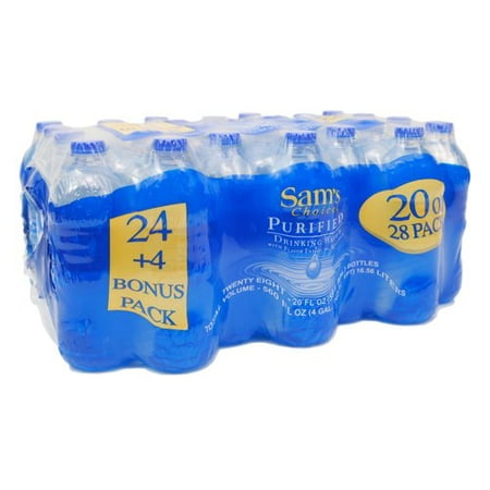 Sam's Choice Purified Drinking Water, 20 Fl. Oz., 28