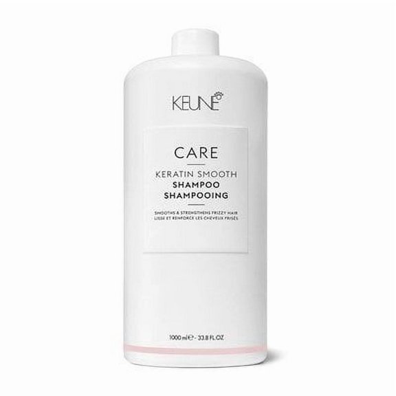 Keune Care Line Keratin Smoothing Shampoo , 33.8 oz Hair - Pack of 1 w/ SLEEKSHOP Teasing Comb