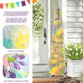 thumbnail image 5 of Ayieyill 5ft Easter Tree Decorations, Tinsel Easter Trees Pop up Artificial Pencil Trees, Collapsible Easter Christmas Trees for Easter Party Decorations (Eggs Not included), 5 of 7