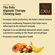 Reflux Gourmet Tropical Soothe Gum Alginate Therapy Sodium Bicarbonate Gum for Acid Reflux، Oral، Cognitive، and Digestive Support، Natural with Ginger، Celeriac، Aloe، Sugar Free، Gluten Free، Vegan