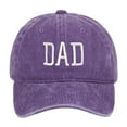 thumbnail image 1 of Aocisk Fathers Day DAD Embroidered Baseball Cap Custom Printed Design For Dad Purple One Size, 1 of 3