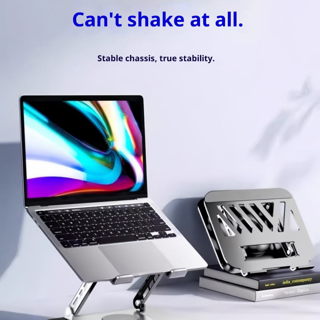 360°Rotating Laptop Stand Foldable Design Height MultiDevice Compatibility Notebook Risers Rack