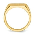 thumbnail image 2 of 14K Yellow Gold Ring Band Signet 10.0x15.0mm Closed Back Men's, Size 8, 2 of 5