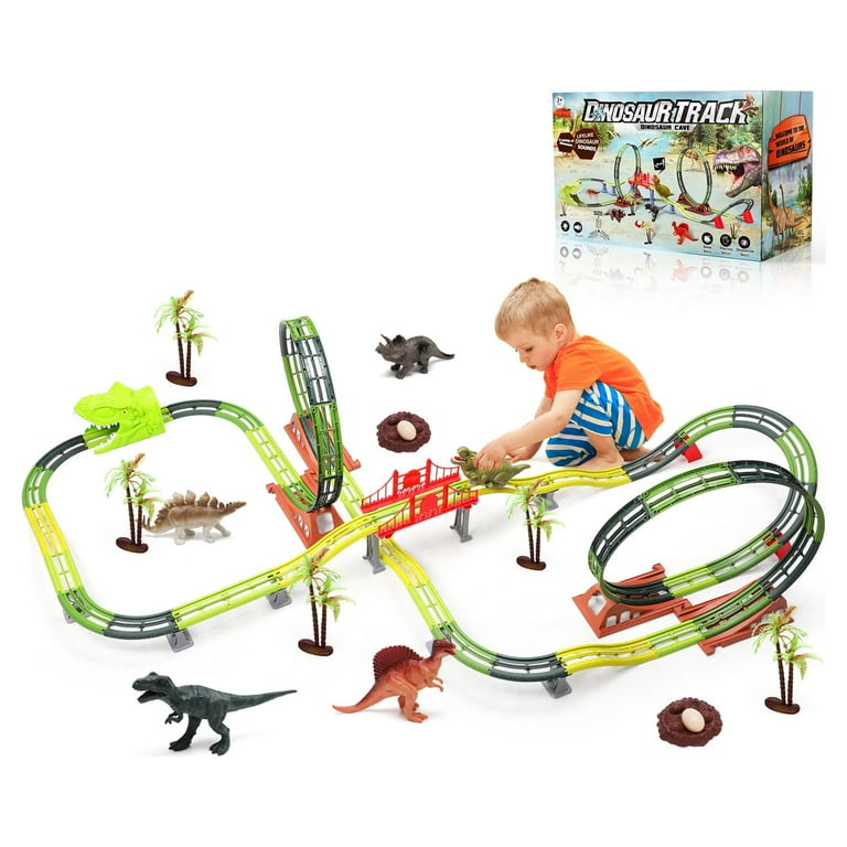 Dinosaur Track Toys - Dinosaur Race Car Track Toy Set Dinosaurs