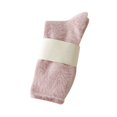 thumbnail image 2 of Tnobhg 1 Pair Women Winter Socks Thick Plush Warm Solid Color Elastic Anti-slip Cozy Absorb Sweat Anti-shrink Soft Mid-tube No Odor Lady Floor Socks, 2 of 8