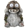 thumbnail image 2 of Northlight Hedgehog with Binoculars Outdoor Solar Lighted Garden Statue - 11.5", 2 of 9