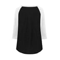 thumbnail image 5 of Bovxnpu 3/4 Length Sleeve Womens Tops, Casual Tunic Tops for Women Loose Dressy Summer Tees Shirts Outfits, Women's Round Neck Loose Shirt Top S, 5 of 6