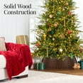 thumbnail image 5 of Best Choice Products 36in Wood Slatted Christmas Tree Collar - Walnut, 5 of 8