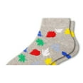 thumbnail image 6 of Sierra Socks Women Leaf Pattern Ankle Cotton Socks (Socks Size 9-11, Fits Shoe Size 4-10, Gray), 6 of 6