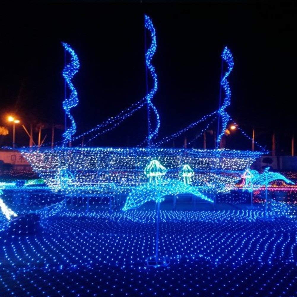 Solar Net String Lights, 1.1mx1.1m 100LED Solar Outdoor String Lights Backyard Patio Net Light Balcony Fence Mesh Fairy Light String Waterproof
