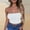 White, variant on Ayfxijin Bras for Women,Women's Solid Color Lock Sleeveless Strapless Solid Color Top