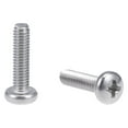thumbnail image 1 of Unique Bargains M4x16mm Machine Screws Pan Phillips Cross Head Screw 304 Stainless Steel Fasteners Bolts 20Pcs, 1 of 3
