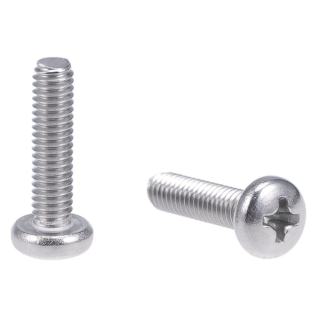 Unique Bargains M4x16mm Machine Screws Pan Phillips Cross Head Screw 304 Stainless Steel Fasteners Bolts 20Pcs