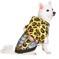 thumbnail image 2 of Fotbe Leopard Gnomes Sudadera con Estampado para Perros Pequeños – Suéter con Capucha para Mascotas, Tela Suave de Forro Polar con Bolsillo-Medium, 2 of 7
