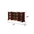 thumbnail image 6 of Bella Traditional Style King 4 PC Bedroom Set Made with  Wood in Dark Walnut, 6 of 9