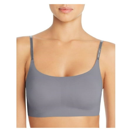 

CALVIN KLEIN Intimates Gray Lightly Lined Invisible Bralette Bra M