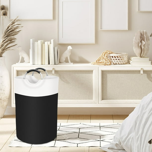 Fiudx Cesto para La Ropa Sucia, Plegable, con Asa Reforzada, Ideal para El Dormitorio y El Baño, Ideal para El Orden Familiar, con Revestimiento de Pe Resistente a Los Olores.