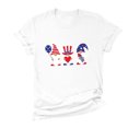thumbnail image 3 of OAVQHLG3B 4th of July Outfits for Women American Flag T Shirt O-Neck Print Tops T-shirt Short Sleeve Casual Blouse, 3 of 6