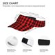 thumbnail image 3 of Balery Retro red and Black Houndstooth Gorra deportiva con visera ajustable para mujer y hombre (talla única), 3 of 7
