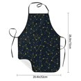 thumbnail image 2 of Pofeuu Constellation Print Aprons with Pockets, Cute Aprons for Kitchen, Cooking, Server, Barber, Chef Apron, 2 of 7