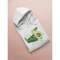 thumbnail image 3 of Watercolor Avocado Hoodie Women -Image by Shutterstock, Female x-Large, 3 of 4