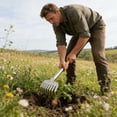 thumbnail image 4 of Heavy Duty Stainless Steel Garden Rake With 9 Tines For Efficient Soil Cultivation Care, 4 of 6