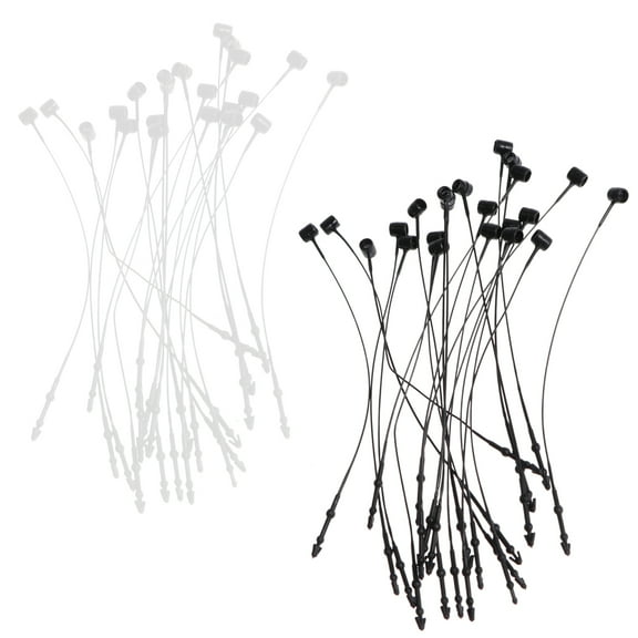 HINTRMENT 9In Hangable Tag String in Transparent for Price Tag and Clothing Label 2000Pcs