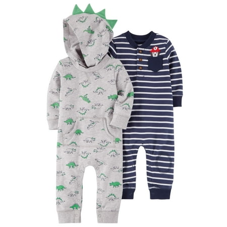 Child of Mine by Carter's Baby Boy Rompers, 2-pack