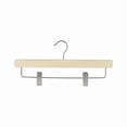 thumbnail image 3 of neatfreak! Wood Pant Hanger with Clips, pack of 2, 3 of 5