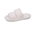 thumbnail image 6 of ZELAND Women's Faux Lamb Wool Platform Slippers - Trendy Sherpa Open Toe House Shoes, Soft Fuzzy Thick Sole Indoor Outdoor Mules, Chic Winter Warm Fleece Slides for Ladies & Teens, Anti-Slip, 6 of 9
