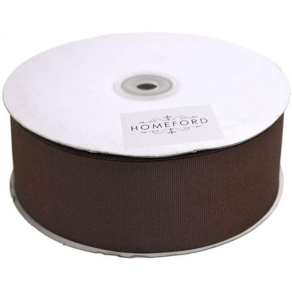 Solid Grosgrain Ribbon, 1-1/2-Inch, 50 Yards, Brown
