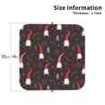 thumbnail image 2 of Leather Coasters with Heat-resistant for Drinks, Cute Christmas Gnomes Cup Coasters Cup Pad Mat for Tabletop Protection, Coffee Table, Office Desk and Housewarming Gift, 2 of 5