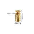 thumbnail image 2 of Unique Bargains Embouts de Cordon, 100 Pcs 3.5x8.5mm Embouts de Ressorts Métalliques Embouts de Terminators à Raclette Or Rose, 2 of 5