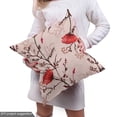 thumbnail image 5 of Ambesonne Floral Fabric by the Yard Upholstery, Farmhouse Poppy Flowers Art, 1 Yard, Dark Pink Blush Cocoa, 5 of 5