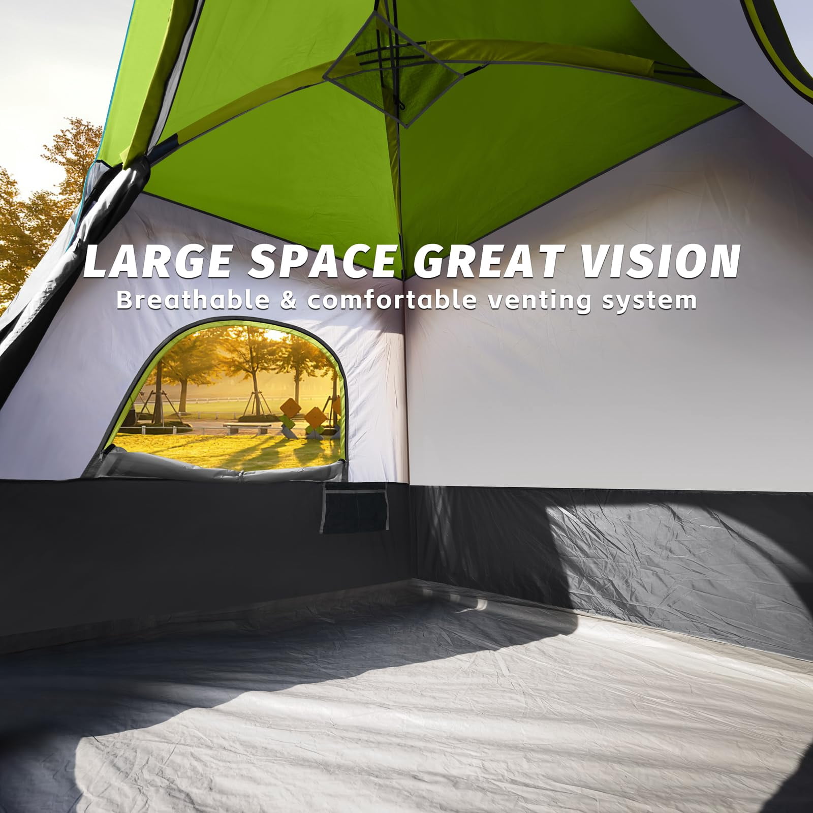 2/4/6/8 Person Tent  Portable Cabin Camping 4-person Easy Set Up Waterproof With Top Rainfly For Outdoor Camping/hiking