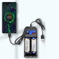 thumbnail image 2 of Universal LCD Battery Charger for 4.2V 18650/18500/18490/16340/14500 Batteries, 2 of 8
