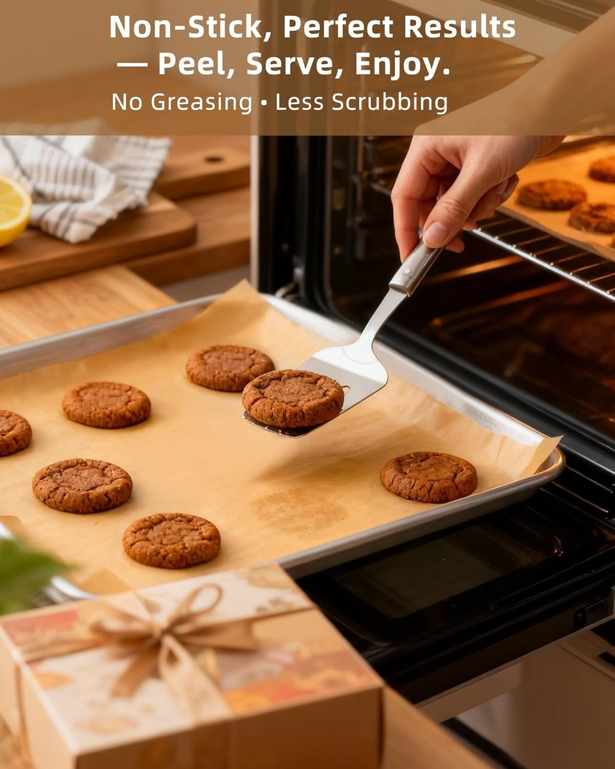 220 Count Parchment Paper Sheets for Baking 12x16 Inch, Precut Non-Stick Unbleached Paper, Half Sheet Pan Liners Oven, Cooking, Grilling, Air Fryer, Steaming